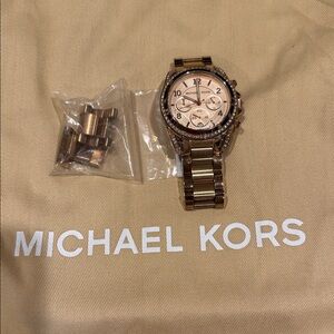 Michael Kors Rose Gold Chronograph Watch